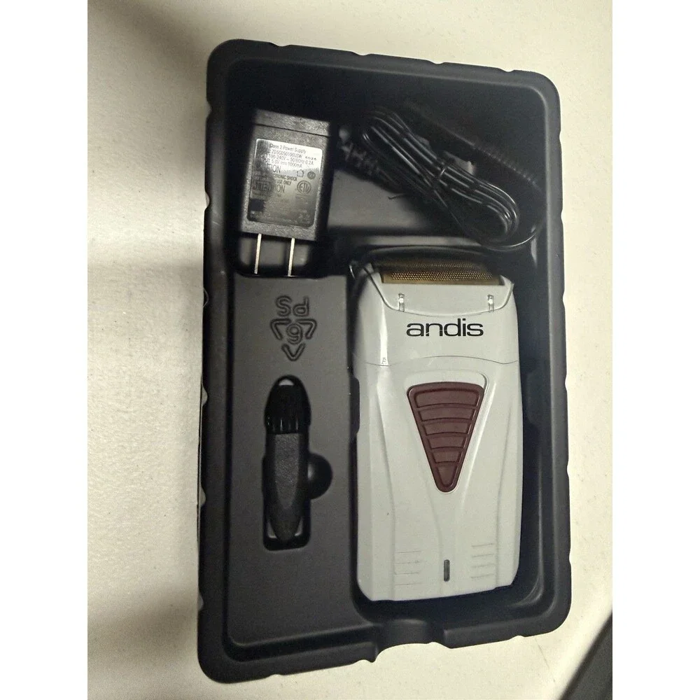 Andis TS-2 17255 Pro Foil Lithium Titanium Foil Shaver Cordless Charger Black